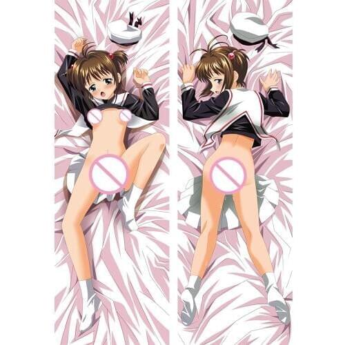 Anime Cartoon Card Captor Sakura Double sided hugging Pillow Case Pillow Cover Pillowcase Peach Skin 2 Way 81097