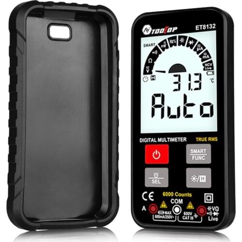 ET8132 2.88 Inch Screen Automatic Identification True RMS 6000 Counts Voltage Current Resistance Frequency Capacitance Meter
