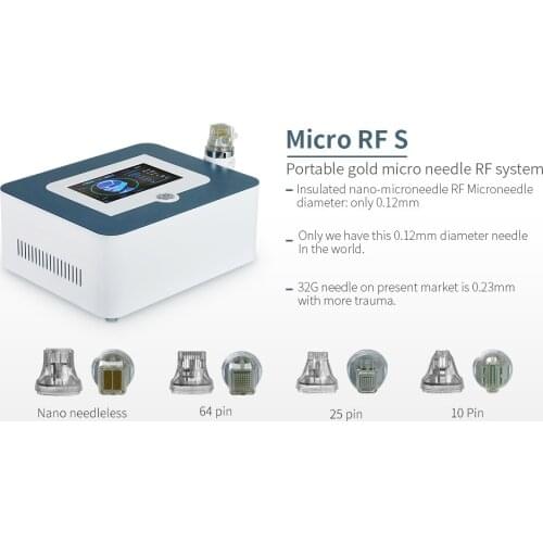 Fractional Microneedle Radio Frequency Acne Scar Stretch Marks Removal RF Skin Tightening Rejuvenation Micro-RF Beauty Device