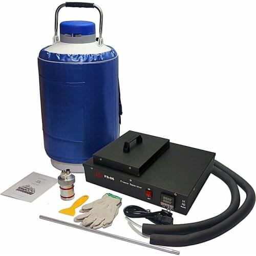 FS06 2 In 1 Lcd Freezing Separator Machine Built In Pump with 10L Liquid Nitrogen Tank 220V 300W for Phone Lcd Repair Tool