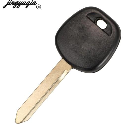 Jingyuqin 10pcs For Toyota Corolla Camry Rav4 Prado Reiz Yaris Transponder Blank Chip Remote Car Key Shell Fob With TOY47 Blade
