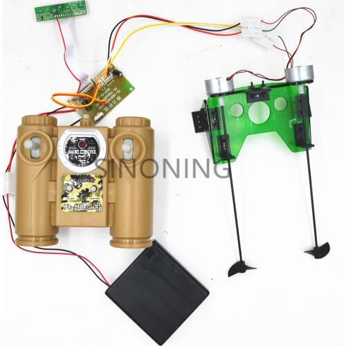 2.4G 30 meters remote control RC boat double propeller paddle DIY kit