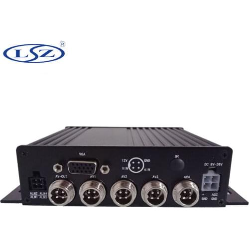 LSZ 4CH Car DVR For Bus Truck Vans MDVR 1080P Car Recorder AHD Mobile DVR