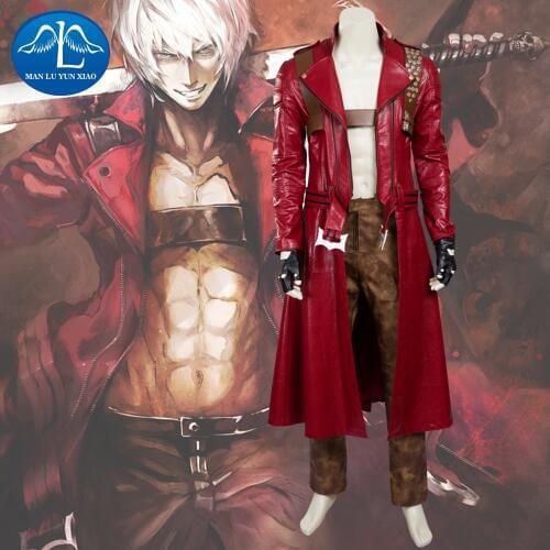 MANLUYUNXIAO DMC New Mens Pants Dante Cosplay Costume Deluxe Halloween Trousers For Men