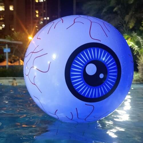 Halloween Inflatable Decoration Horror Eyeball LED Lights With Remote Control For Home Bar Party Garden Swimming Pool Decor