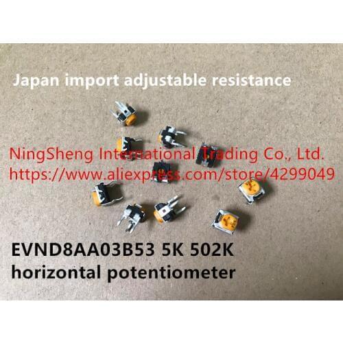 Original new 100% adjustable resistance EVND8AA03B53 5K 502K horizontal potentiometer EVND8AA03B13 1K 102K (SWITCH)