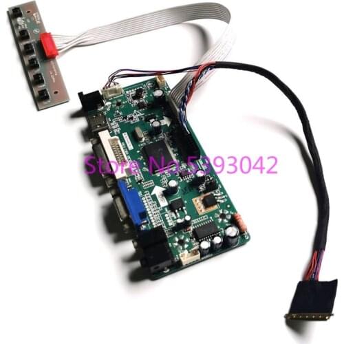 Fit LP156WH2 (TL)(E1)/(TL)(EA)/(TL)(F1)/(TL)(FA) LVDS 40-Pin LCD panel VGA DVI WLED 1366*768 M.NT68676 controller board kit