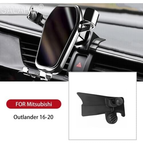 Portable Car Mobile Phone Holder For Mitsubishi Outlander MK3 2016 2017 2018 2019 Telephone Stand Bracket Air Vent Accessories