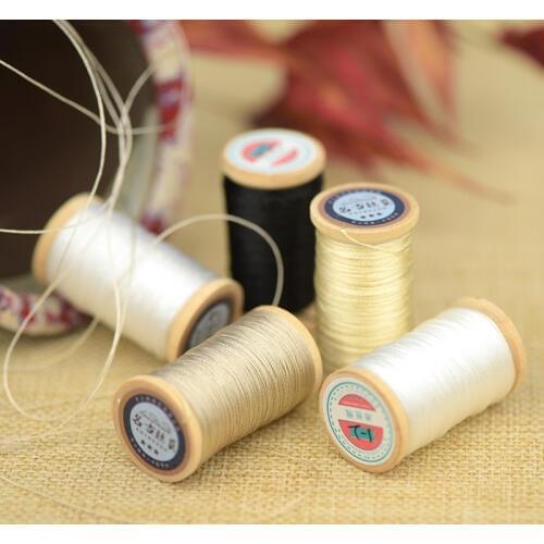 Roll Of 0.3mm Nylon Braided Wire Hand-woven Chinese Knot Tassels Line About 50M High strength 3 Strands Thread Tassel Line