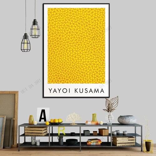 Kusama Yayoi Exhibition Poster, Yayoi Poster, Bauhaus Art Wall Art Home Decor Canvas Print Painting Artwork