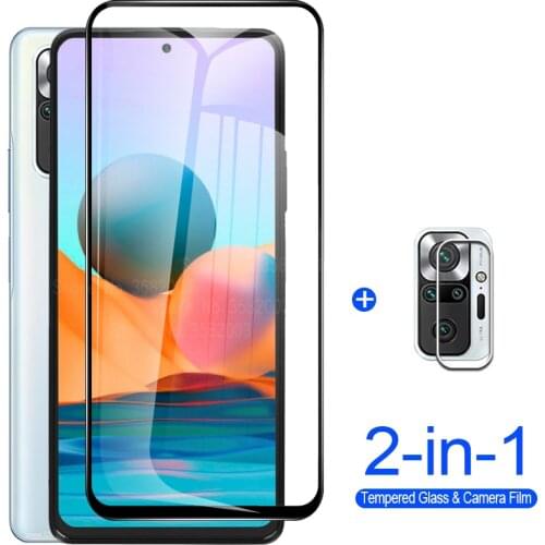 2 in 1 Camera Protective Glass For Xiaomi redmi note 10 pro 10s note9 9 pro note8 8 pro 8t 9t note 7 pro s Screen Protector Film