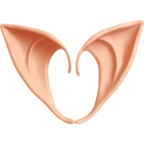 1 Pair Halloween Party Elven Elf Ears Anime Fairy Cospaly Costumes Vampire Latex N58F