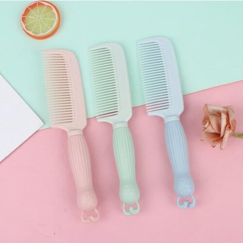 1Pcs Cartoon Rabbit Comb Hair Brush Cute Anti-static Student Girl Plastic Hairbrush Portable Travel Hair Comb for Adult Children