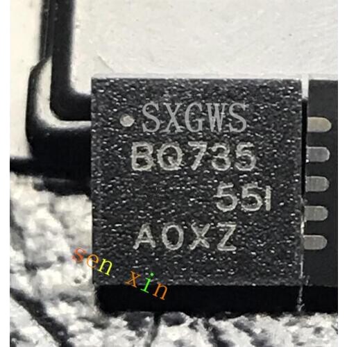 10PCS 100% New BQ735 BQ24735 BQ24735RGRR QFN-20 Chipset