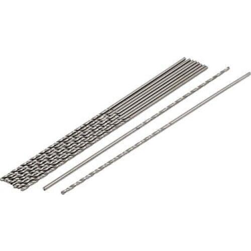 1.3mm Dia 100mm Length HSS Straight Shank Twist Drill Bit Drilling Tool 10pcs
