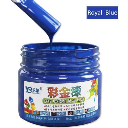 100g Royal Blue Wood Varnish Water-based Paint Acrylic Paint in Wall Art Craft Wooden Door Fabric Pa