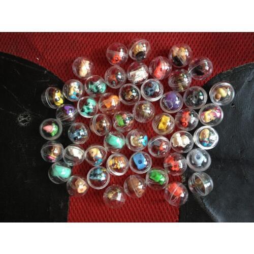50pcs Good Quality 28mm Chinese Version Squinkies Capsule balls with soft rubber cartoon figure car Mini Capsule Toy d21