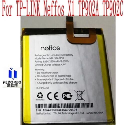 NEW High Quality 2250mAh NBL-38A2250 Battery For TP-LINK Neffos X1 TP902A TP902C Mobile Phone