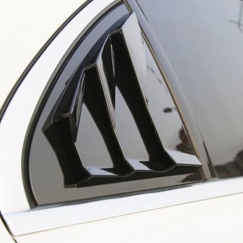 Car Styling Rear Window Triangle Shutters decoration panel Cover Stickers Trim For Mercedes Benz CLA C117 Class Auto Accessories