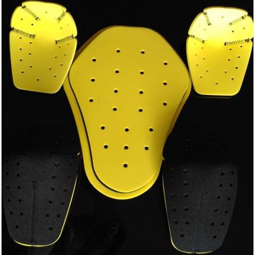 Bilayer 5 Pcs/set Universal Motorcycle racing jacket gear removable internal soft brace Shoulders guard back Elbow pads