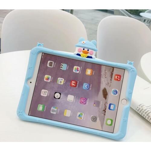 For Huawei Mediapad M5 Lite 10.1 M6 8.4 10.8 T5 8.0 T5 10.1 Inch Matepad 10.4" Case Kids Silicon Tablet Protective Shell+Straps