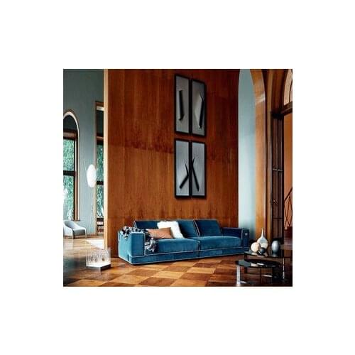 Low back four person sofa modern simple style sofa American light luxury soft settee