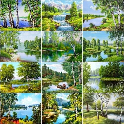 EverShine Diamond Painting Full Square Diamond Embroidery Pictures Of Rhinestones Sale Landscape Beaded Art 5D Cross Stitch Kit