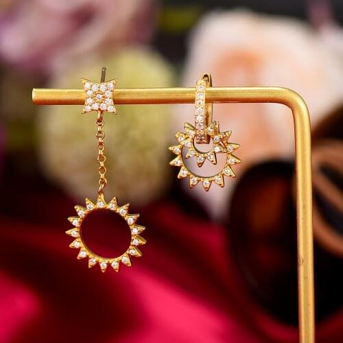 GODKI New Charms Luxury Purple Grape Earring For Women Full Mirco Zircon Paved Crystal CZ Dubai Bridal Earring Fashion Jewelry