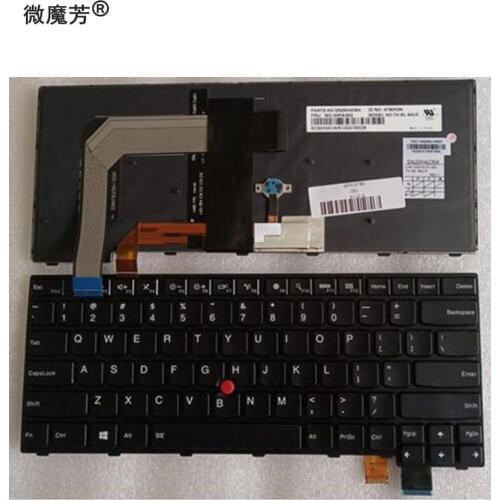 NEW US Laptop Keyboard For for Lenovo Thinkpad T460S T470S Backlit Keyboard English 01EN682 01EN723