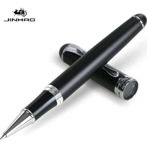 JINHAO X750 Metal Roller Ball Pen Smooth Refill Exquisite Barrel with Silver Clip Matte Black Various Color Writing Smooth Pens