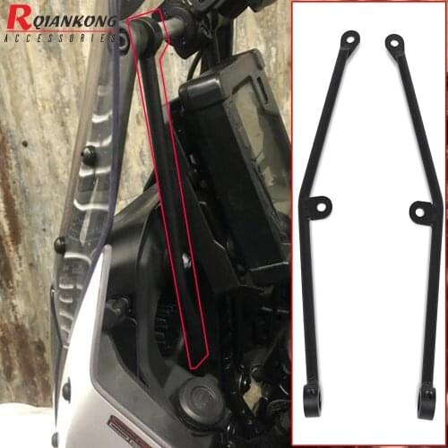 Moto Anti-Bobble-Head Installed For Yamaha XTZ700 / XT700Z Tenere 2019 2020 2021 Navigation Anti Vibration Bracket Shake Support