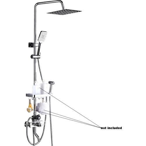 ZJ3185 Four Gear Adjustment Brass Rain Shower Set Intelligent Digital Display Constant Temperature Control Hand Shower Kit