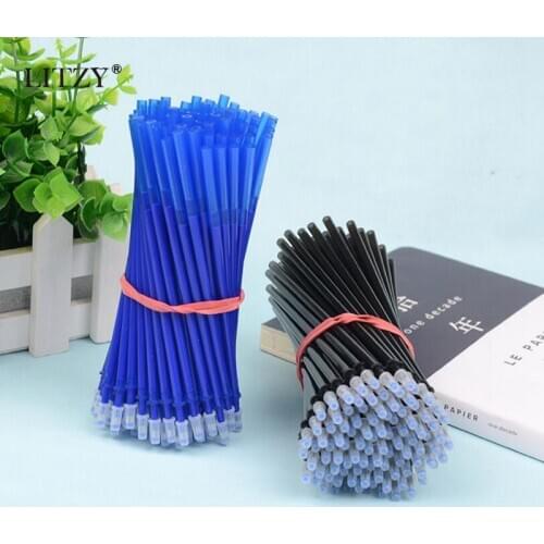10 Pcs Erasable Pen Refill Set Office Gel Pen 0.5mm Black Blue Rod Magic Erasable Refill for School Supplies Writing Tools Gift