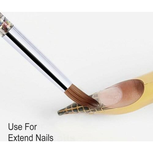 Nylon Drawing Painting Pen Nail Liner Hair Nail Brush Pen Liquid Glitter Handle French Nail Mixed DIY Tips Manicure Tool