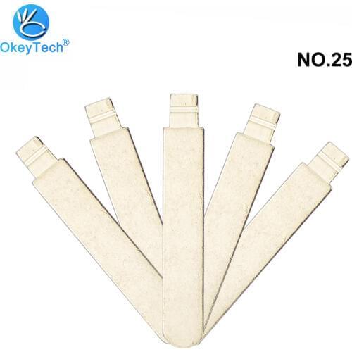 OkeyTech 10pcs/lot Type #25 KD Key Blade Metal Blank Auto Car Flip Key Keydiy Remote Control for Honda Accord Fit Odyssey NO,25