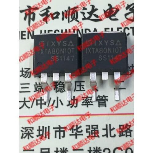 Original New / 5pcs / IXTA80N10T TO-263 100V 80A