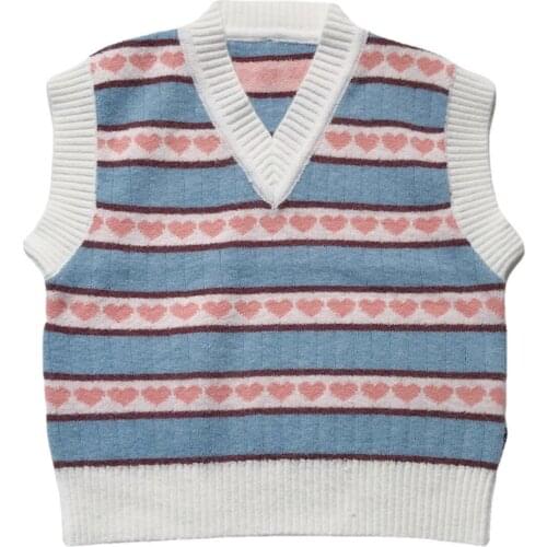 2021 Autumn New Arrival Girls Fashion Knitted Vest Sweaters Girls Winter Clothes Vest