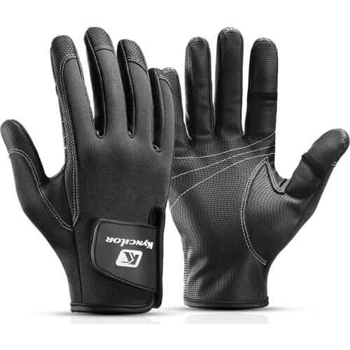 WALK FISH Fishing Gloves Finger Touch Screen Gloves Fingerless Design Palm Wear-Resistant Anti-slip Outdoor Fishing Gloves