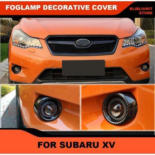 Front Or Rear Bumper Fog Lamp light Frame Cover Sticker For Subaru XV 2012 2013 2014 2015 ABS Car Trim Car Styling Auto Parts