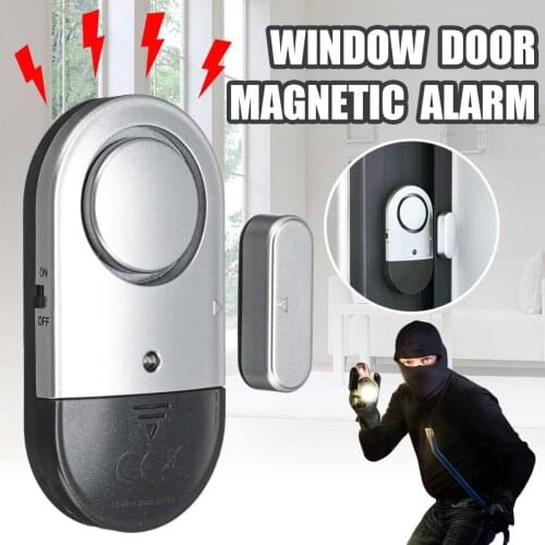 120DB Super Loud Sound Alarm Sensor Mini Window Door Sensor Wireless Burglar Alarm with Magnetic Sensor Home Security System Kit