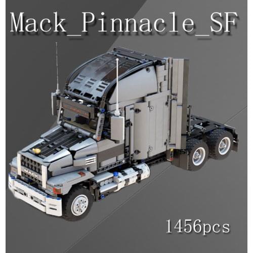Children DIY toys MOC building block engineering technology truck, heavy dump truck, trailer, truck, technology trailer, truck