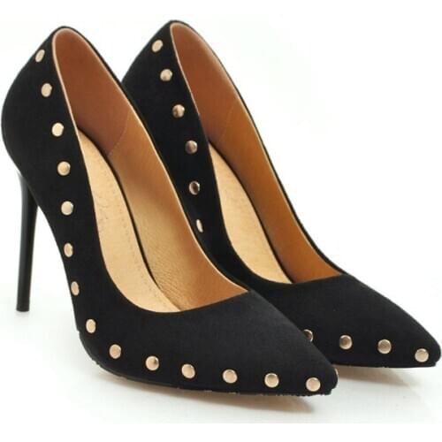 Big SizeHigh heeled single shoes with fashionable decoration ladies high heels women shoes woman pumps