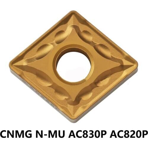 10pcs Lathe Cutting Tools CNMG120404N-MU CNMG120408N-MU CNMG190616N-MU AC830P AC820P CNMG Carbide Inserts Turning Tools CNC