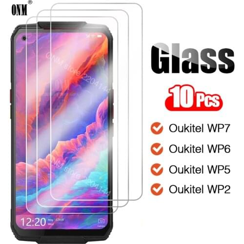 10 Pieces Tempered Glass For Oukitel WP7 WP6 WP5 WP2 Screen Protector For Oukitel WP7 WP6 WP5 WP2 Protective Glass Film