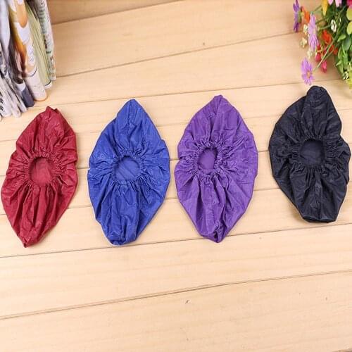 2Pcs/Pair Reusable Waterproof Slip-resistant Thicker Overshoes Shoe Cover Shoe Bag Rain Boots Washable Cloth Shoes Feet Covers