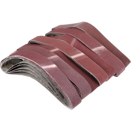5Pcs Dremel Accessories 760*40mm Sanding Belt 60/120/240/320/400/600/800 Grit Sander Band Aluminium Oxide Grinder Belt