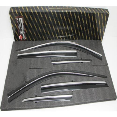 6pcs/set Rain Gear Eyebrows bright Sunshine Rain Block For 2013 2015 2017 All New Santafe