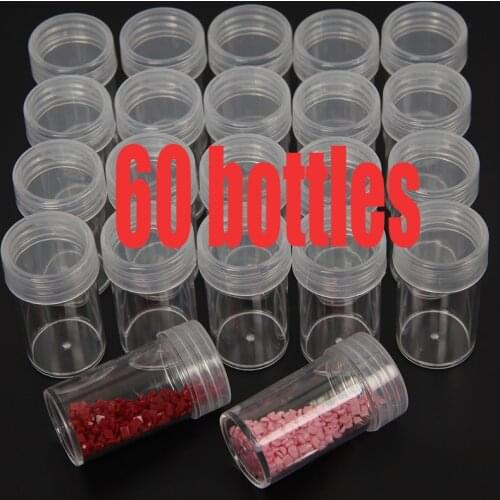 60/48/36 Empty Bottles Box 15ML Diamond Painting Beads Container Shelf Rack Display Stand Box Storage 5D Full Square/Round Drill