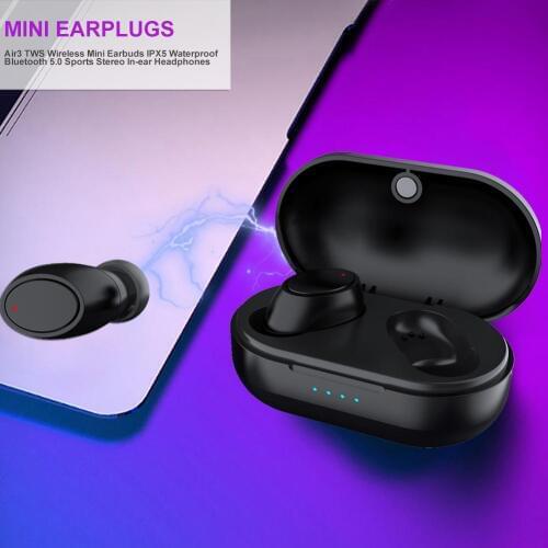 Air3 TWS Wireless Mini Earbuds IPX5 Waterproof Bluetooth Earphones 5.0 Sports Stereo In-ear Headphones