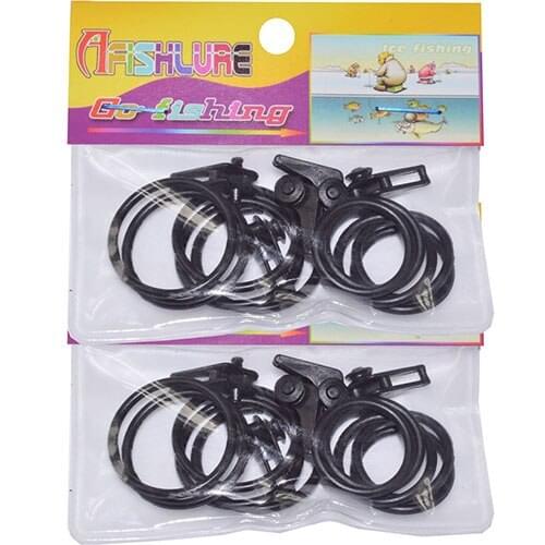 AP23 Tenkara Rod Clip Hanging Hooks Holder 10pcs Lure Spoon Bait Hook Keeper Plastic Holder Clip